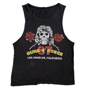 Guns N Roses Tank Top Women's Small Los Angeles 87 Graphic Sleeveless READ
